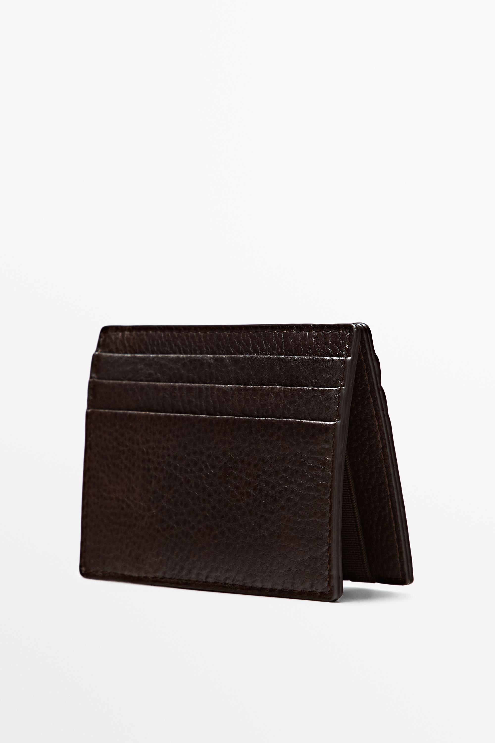Portefeuille « magic » en cuir nappa